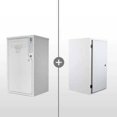 Boîte aux lettres et colis 2-en-1 connectée Boks One + Porte arrière pour encastrement
