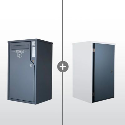 Boîte aux lettres et colis 2-en-1 connectée Boks One + Porte arrière pour encastrement