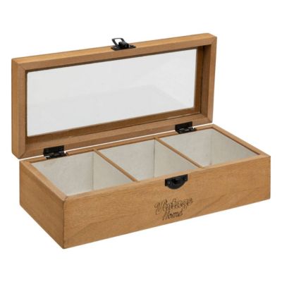 Boîte à bijoux "Be vintage" 25x10cm beige - Atmosphera