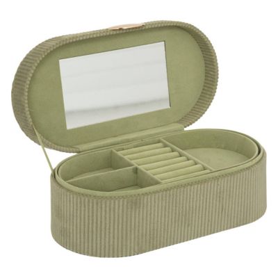 Boîte à bijoux Enya - papier - vert - 25 - 5x10 cm - Atmosphera