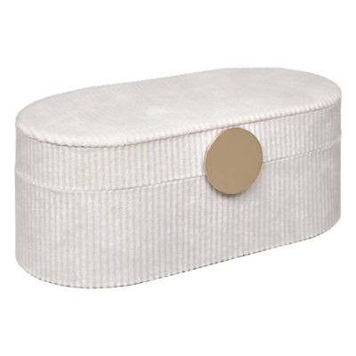 Boîte à bijoux Enya velours beige L255cm - Atmosphera