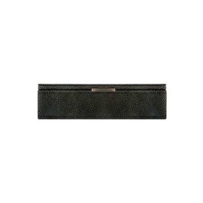 Boîte à Bijoux "Grainé" 26cm Noir