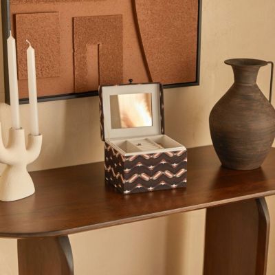 Boîte à bijoux Wonja noir 18x13cm - Atmosphera Créateur d'intérieur