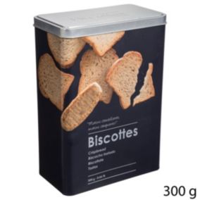 Boîte biscotte métall Noir Black Edition - 5Five