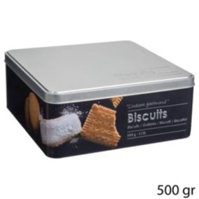 Boîte biscuits métal Noir Black Edition - 5Five
