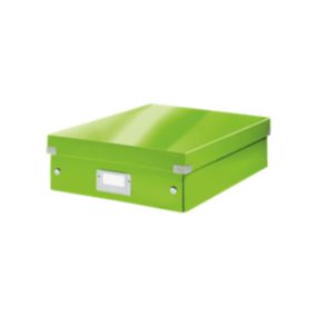 Boîte carton compartimentée multi usages avec couvercle - Vert