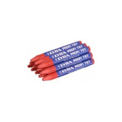 Boîte de 12 craies forestières 120 x 12 rouges - LYRA - L4870017