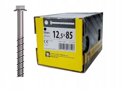 Boîte de 20 vis d'ancrage béton 12,5 x 85