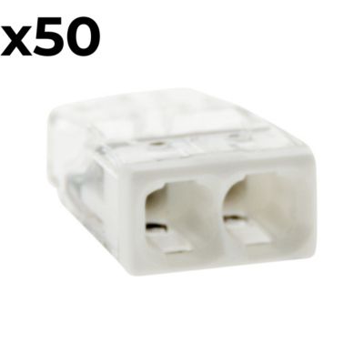 Lot De 50 Bornes Wago Série 2273 – 2, 3 Ou 5 Entrées (au Choix)