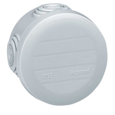 Boîte de dérivation Legrand Plexo ronde 60 mm x 40 mm gris IP55