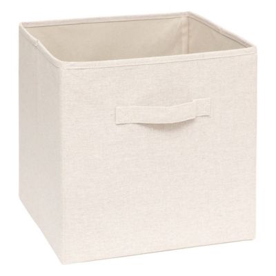 Boîte de rangement Beige, L. 31 x l. 31 x H. 31 cm, TIDY BOX