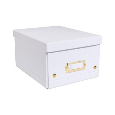 Boîte de rangement en carton Neo Deco A5+ - Blanc