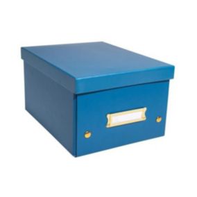Boîte de rangement en carton Neo Deco A5+ - Bleu