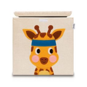 Boîte de rangement en tissu pour enfant "girafe" avec couvercle, compatible Ikea Kallax Lifeney
