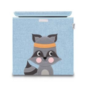 Boîte de rangement en tissu pour enfant "raton laveur" avec couvercle, compatible Ikea Kallax Lifeney