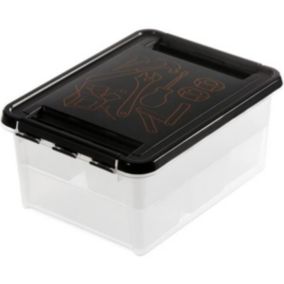 Boîte de rangement plastique pour petits outils 14 litres