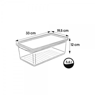 Boîte de rangement pour sous vêtements 5,6 litres