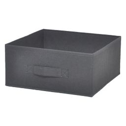 Boîte de rangement rectangulaire en textile Mixxit coloris noir