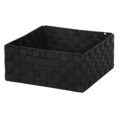Boite De Rangement Rectangulaire En Tissu Tresse Mixxit Coloris Noir Castorama