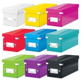Boîte en carton pour CD Click & Store WOW - Bleu