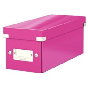 Boîte en carton pour CD Click & Store WOW - Rose