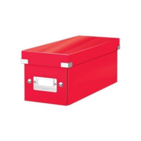Boîte en carton pour CD Click & Store WOW - Rouge