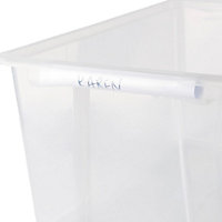 Boîte en plastique 43 L Kaze transparent