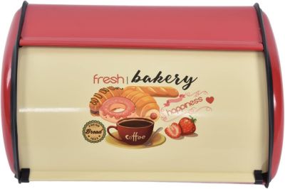 Boîte à Pain pour Comptoir de Cuisine rouge
