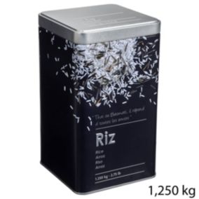 Boîte à riz en métal Noir Black Edition - 5Five