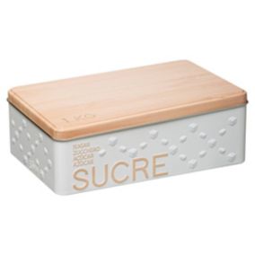 Boîte à sucre morceaux métal Blanc Scandi Nature - 5Five
