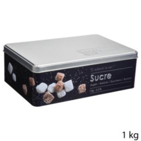 Boîte à sucre morceaux métal Noir Black Edition - 5Five