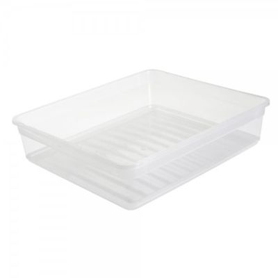Boîte transparente plate 9 litres anti poussière
