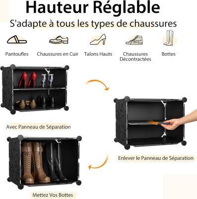 Porte-Chaussures Mural Pour Bâtons De Marche Nordique 64cm - QLS WB2 Avec Revêtement Caoutchouc