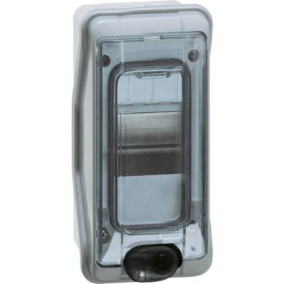 Boîtier apparent 1 rangée 2+1 modules Plexo3 109 x 93 x 174 mm gris