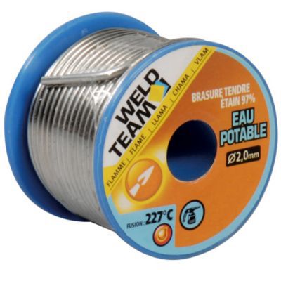Bobine De Soudure à L'étain 2mm - 500g Avec 40% D'étain Et 60% De Plomb, Longueur 1720cm