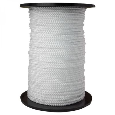 Bobine de corde tressée 3 mm x 100 m - Blanc - Linxor
