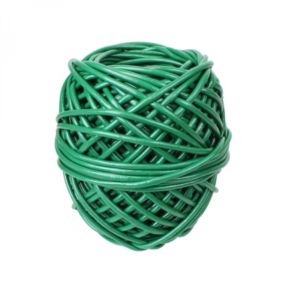 Bobine de lien tube creux antigel en PVC - Diam 2,5 mm x 250 m - Vert - Linxor