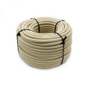 Bobine, rouleau de tendeur élastique - 25 mètres x 10 mm - Beige - Linxor