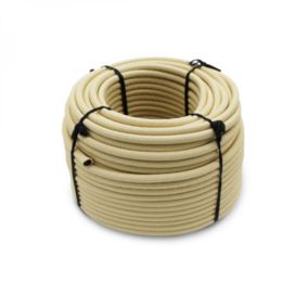 Bobine, rouleau de tendeur élastique - 25 mètres x 8 mm - Beige - Linxor