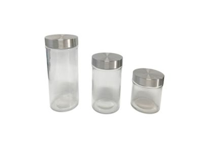 Bocal couvercle en inox 0,35 L Ornami en verre transparent