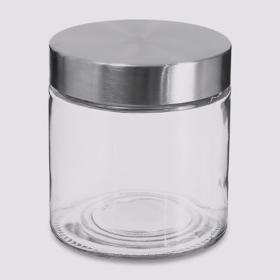 Bocal couvercle en inox 750ml Nixo 5Five en verre transparent