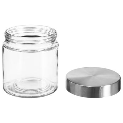 Bocal couvercle en inox 750ml Nixo 5Five en verre transparent