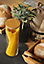 Bocal en verre avec couvercle hermétique en bambou 1,5 L
