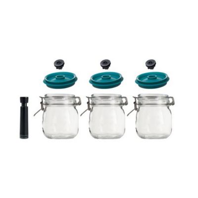 Bocaux sous vide 3 pièces 1l vert Airtender AT8404