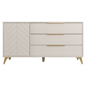 Boccioni - buffet bas - beige - 154 cm - Best Mobilier