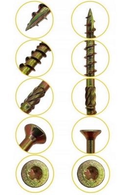 BOITE 5kg - 605 VIS À TÊTE FRAISÉE 5 x 100, EMPREINTE TORX | Castorama