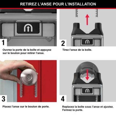 Boîte à clé à anse rétractable Masterlock Select Acess 5420EURD
