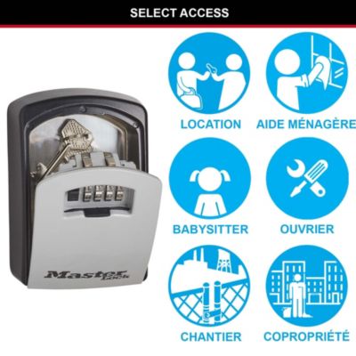 Boîte à clé sécurisée Master Lock Select Access à combinaison programmable