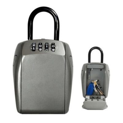 boite a clés sécurisée - format m - blanc - coffre a clé - rangement  sécurisé