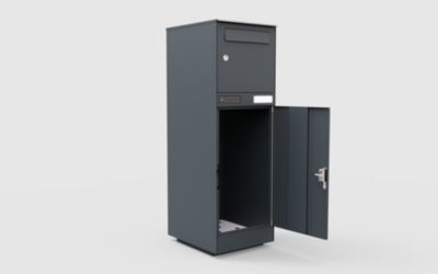 Boite à colis électronique et autonome Kombibox 950 gris